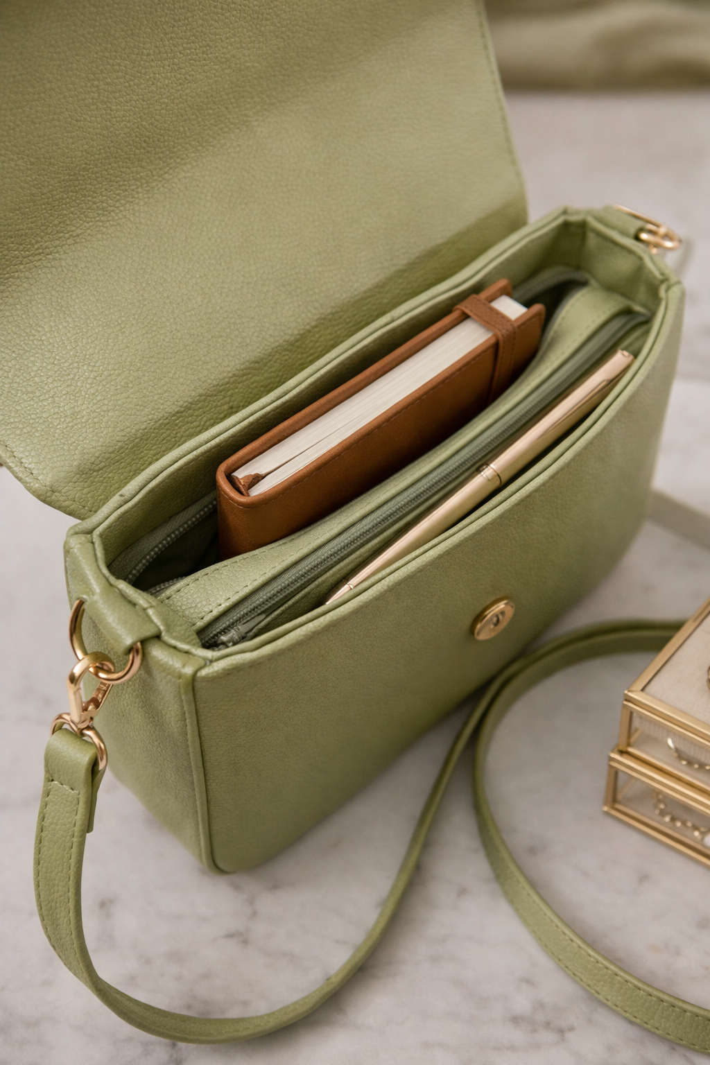 The Essentialist Mini Handbag – Sage Green