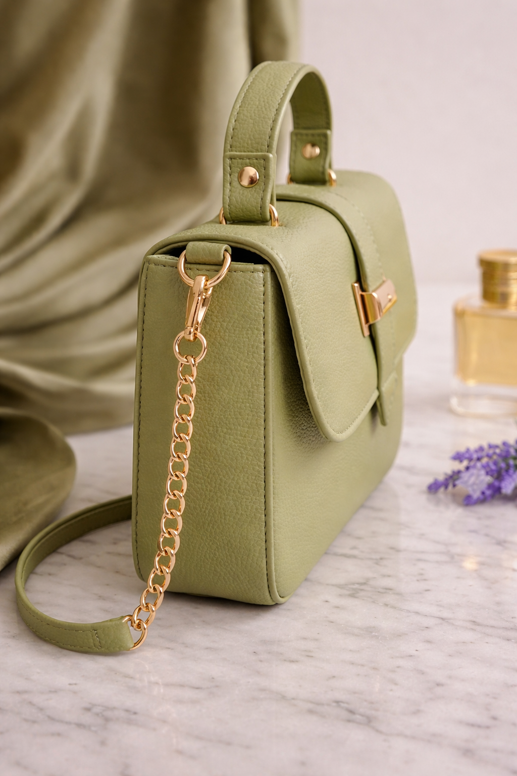 The Essentialist Mini Handbag – Sage Green