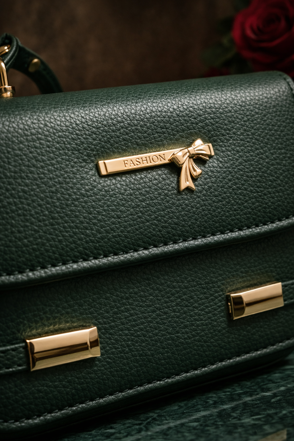 Chic Carry Handbag – Forest Green