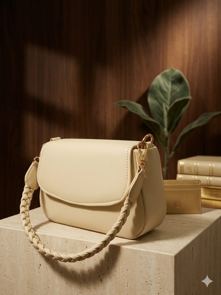 Glaze & Go Mini Shoulder Bag – Beige